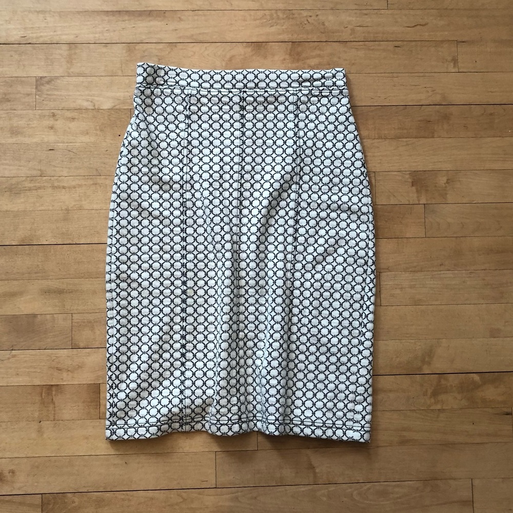 Anthropologie Geometric Knit Pencil Skirt
